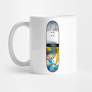 Distressed Skateboard - NC - R. Mika Mug